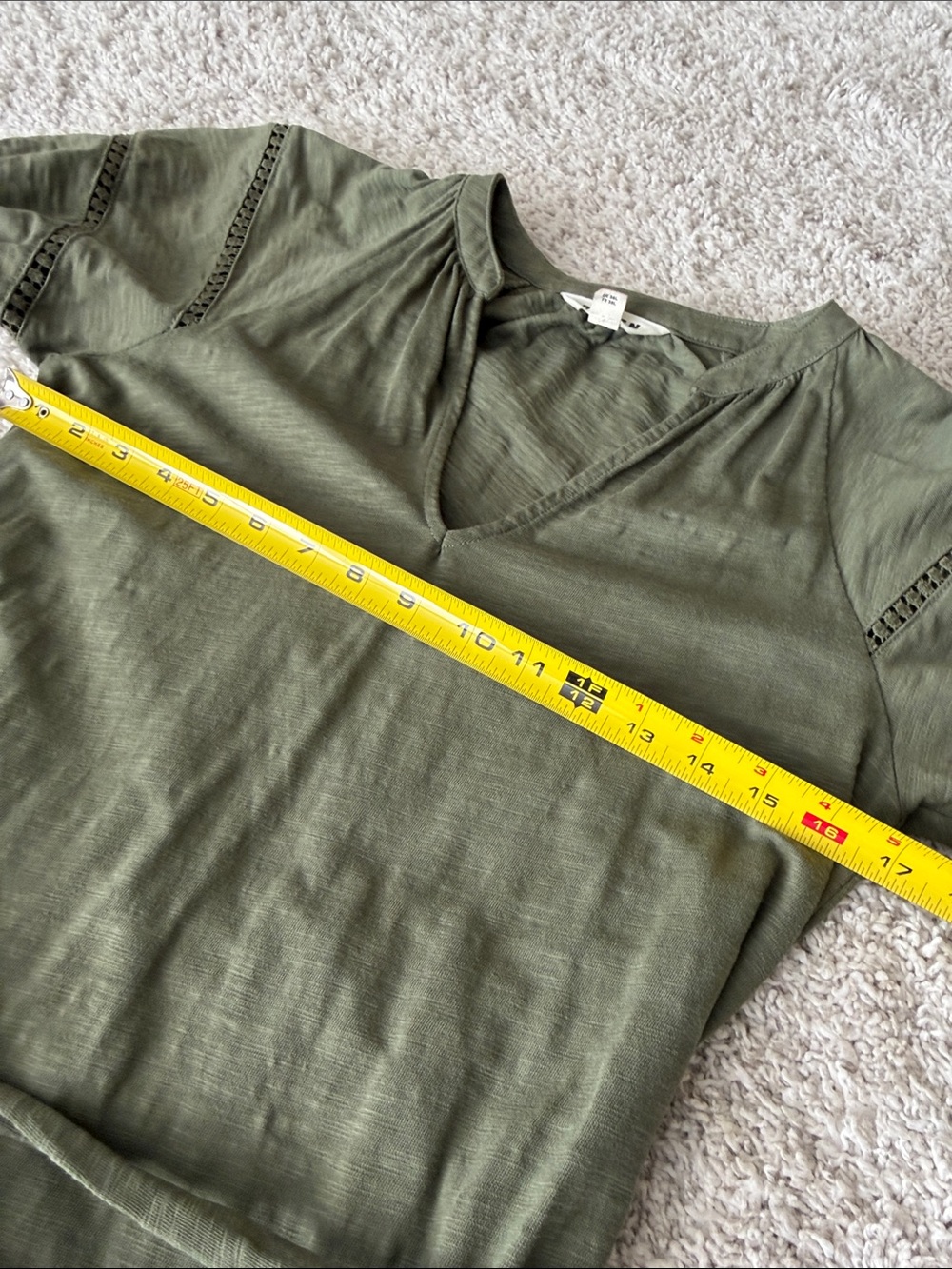 Boden Olive Green Short Sleeve Belted Midi Dress - Picture 7 of 8